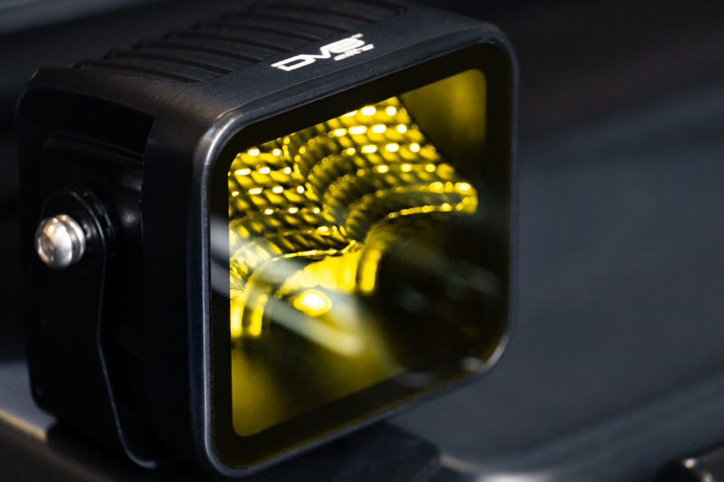 DV8 Offroad 3in Elite Series LED Amber Pod Light - Black Ops Auto Works