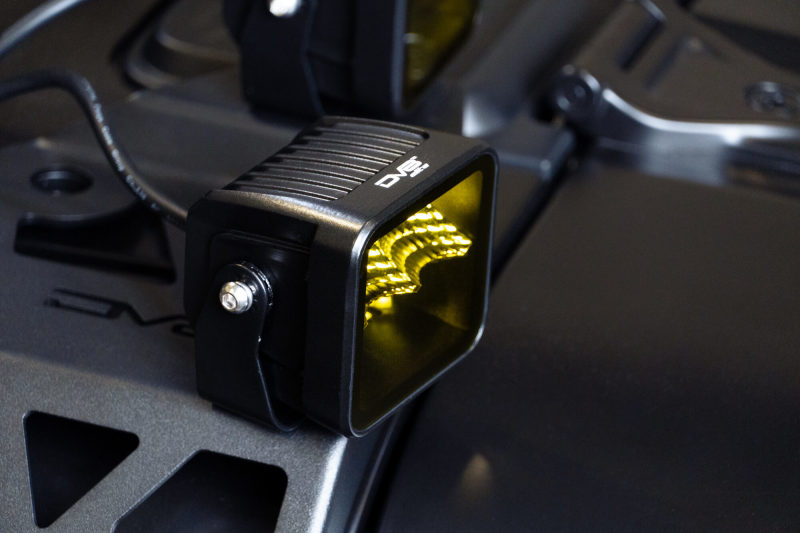 DV8 Offroad 3in Elite Series LED Amber Pod Light - Black Ops Auto Works