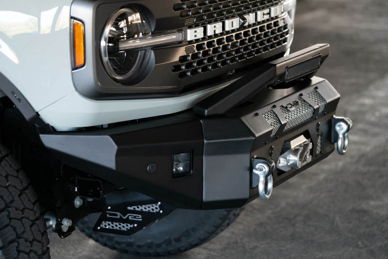 DV8 Offroad Bull Bar Add-On For DV8 Ford Bronco Bumpers - Fits 13in Elite Series Light Bar - Black Ops Auto Works