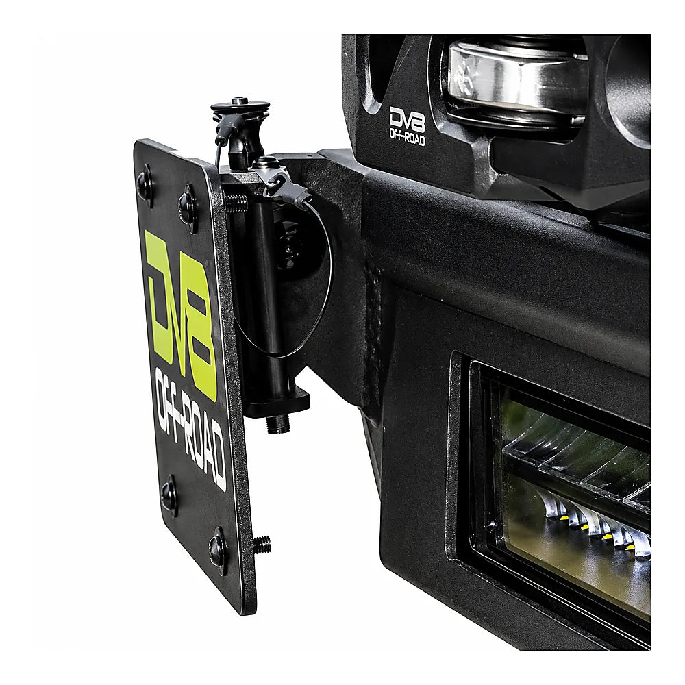 DV8 Offroad DVELPUN-01 Universal Quick Release D-Ring License Plate Mount
