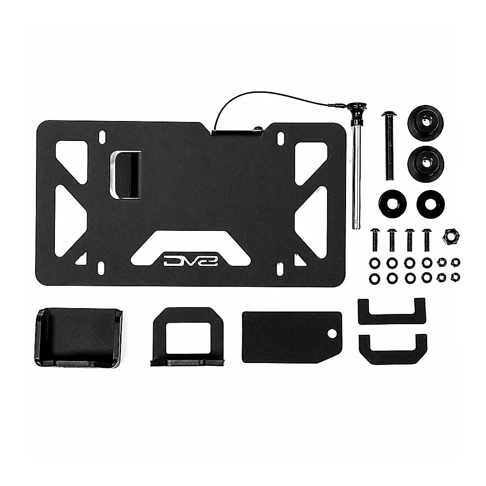 DV8 Offroad DVELPUN-01 Universal Quick Release D-Ring License Plate Mount