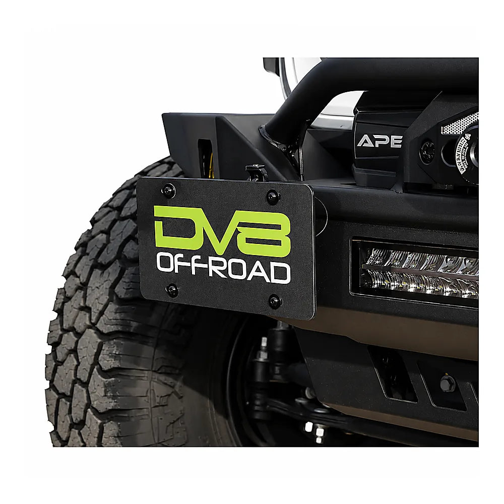 DV8 Offroad DVELPUN-01 Universal Quick Release D-Ring License Plate Mount