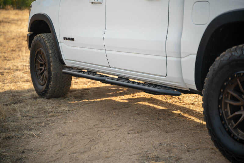 DV8 Offroad 19-25 RAM 1500 Crew Cab OE Plus Side Steps - Black Steel - DV8 Offroad DVESRDR1-01