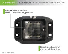 Load image into Gallery viewer, DV8 Offroad Elite Series 3in Cube LED Light 40W Spot 3W LED - Black Ops Auto Works