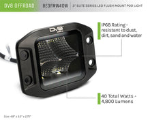 Load image into Gallery viewer, DV8 Offroad Elite Series 3in Cube LED Light 40W Spot 3W LED - Black Ops Auto Works
