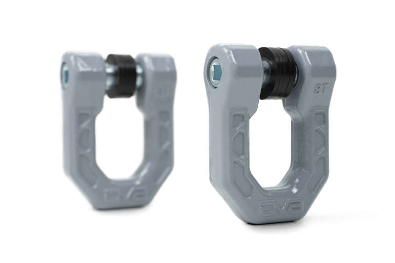 DV8 Offroad Elite Series D-Ring Shackles - Pair (Gray)-Bumper Accessories-DV8 Offroad-810087812300-