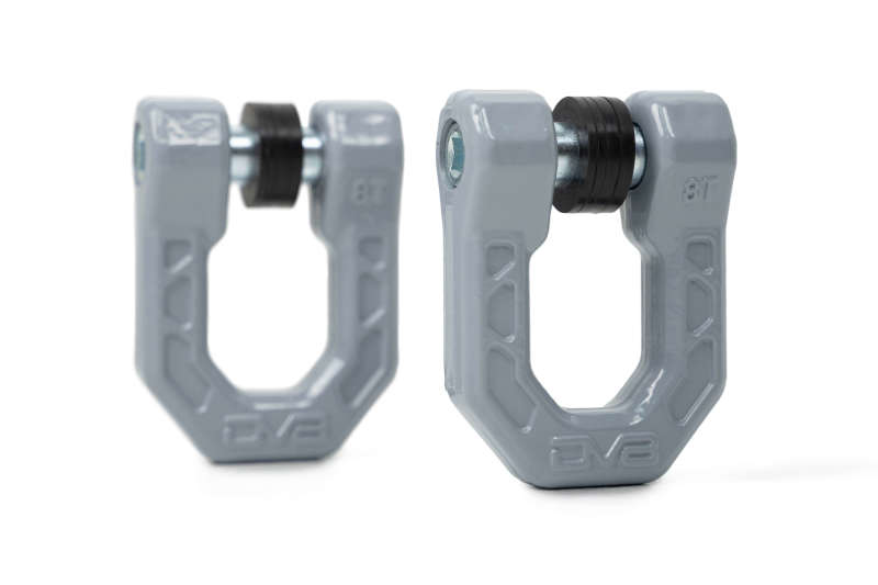 DV8 Offroad Elite Series D-Ring Shackles - Pair (Gray)-Bumper Accessories-DV8 Offroad-810087812300-