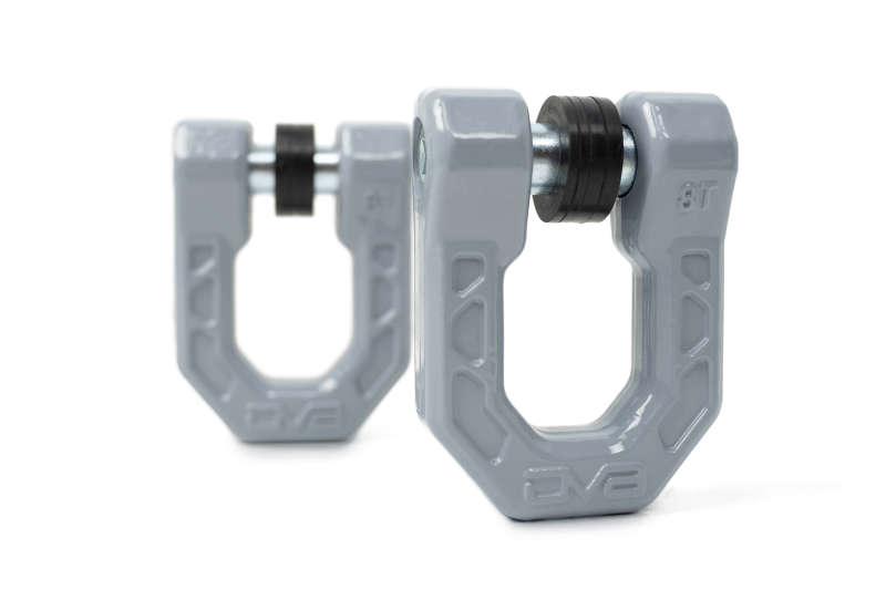 DV8 Offroad Elite Series D-Ring Shackles - Pair (Gray)-Bumper Accessories-DV8 Offroad-810087812300-
