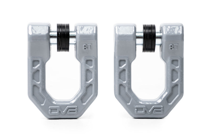 DV8 Offroad Elite Series D-Ring Shackles - Pair (Gray)-Bumper Accessories-DV8 Offroad-810087812300-
