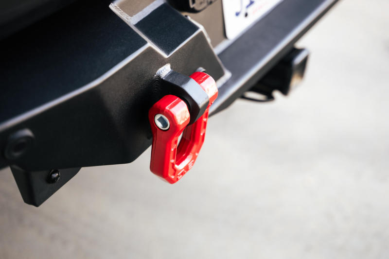 DVEUNSK-01RD-DV8 Offroad Elite Series D-Ring Shackles - Pair (Red)-Bumper Accessories-DV8 Offroad