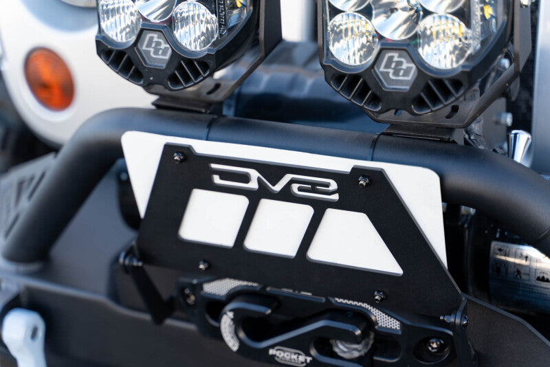 DV8 Offroad Fairlead Mounted Flip-Up License Plate Bracket DV8 Offroad DVELPBM-02