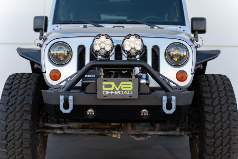 DV8 Offroad Fairlead Mounted Flip-Up License Plate Bracket DV8 Offroad DVELPBM-02