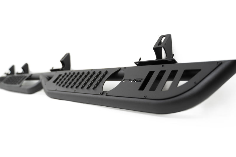 DVESRGL-08-DV8 Offroad 20-23 Jeep Gladiator JT Body/Pinch Weld Mounted Step-Side Steps-DV8 Offroad
