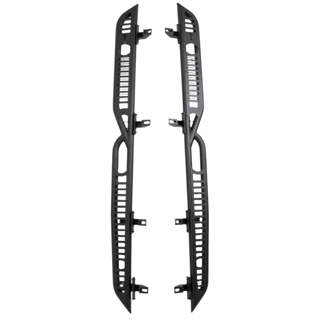 DVESRGL-08-DV8 Offroad Jeep Gladiator JT 20-24 Body/Pinch Weld Mounted Step-Side Steps-DV8 Offroad