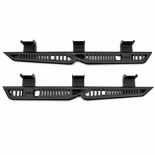 Load image into Gallery viewer, DV8 Offroad OE Plus side steps for 2019-2025 RAM 1500 Crew Cab in black steel