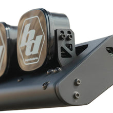 Load image into Gallery viewer, Studio shot of the DV8 Offroad Baja Designs linkable lightbar mount in micro-texture black powder coat.