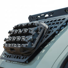 Load image into Gallery viewer, Detail shot of the powder-coated steel edge and mounting bracket.