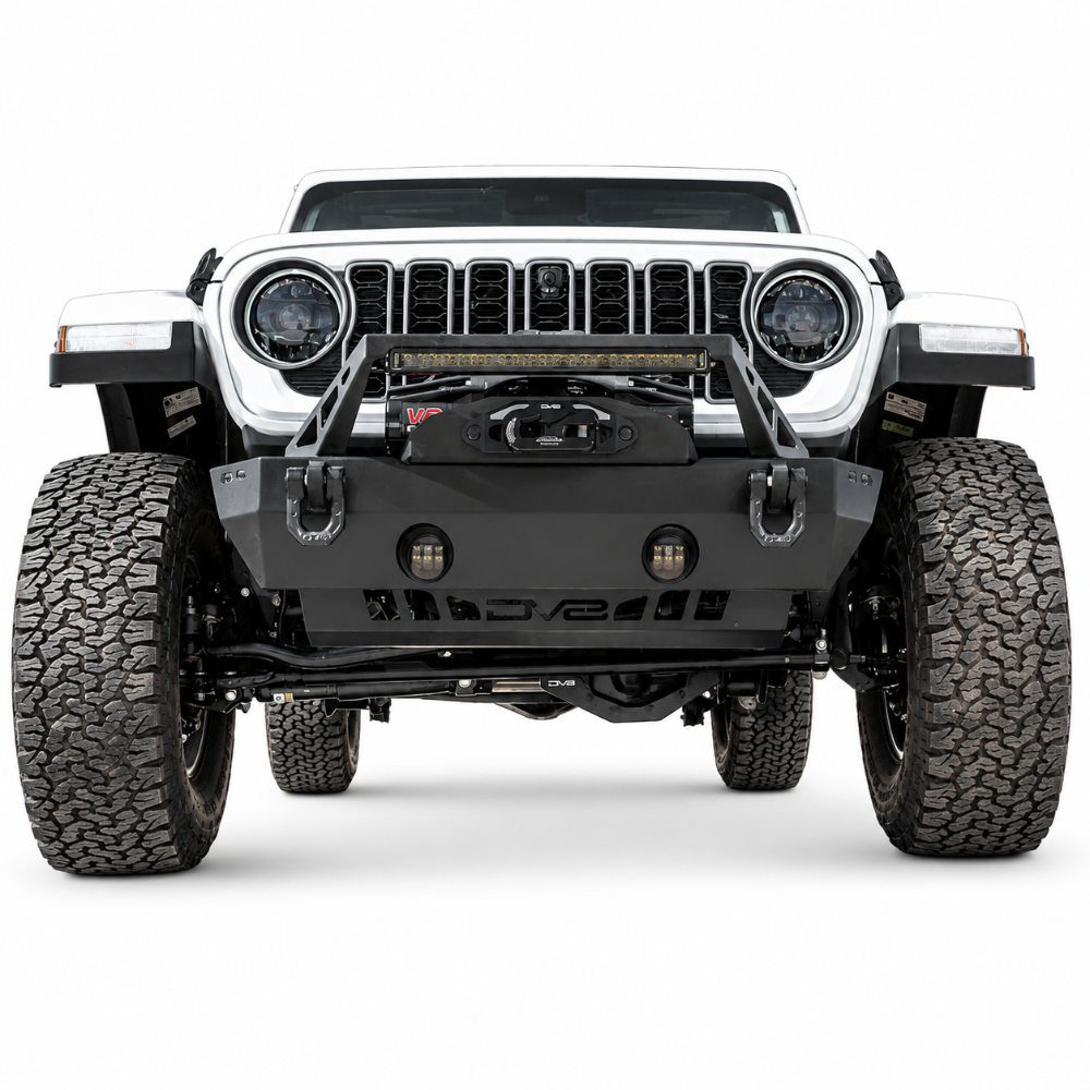 DV8 SPJL-12 front differential skid plate for 2018+ Jeep Wrangler JL and Gladiator JT