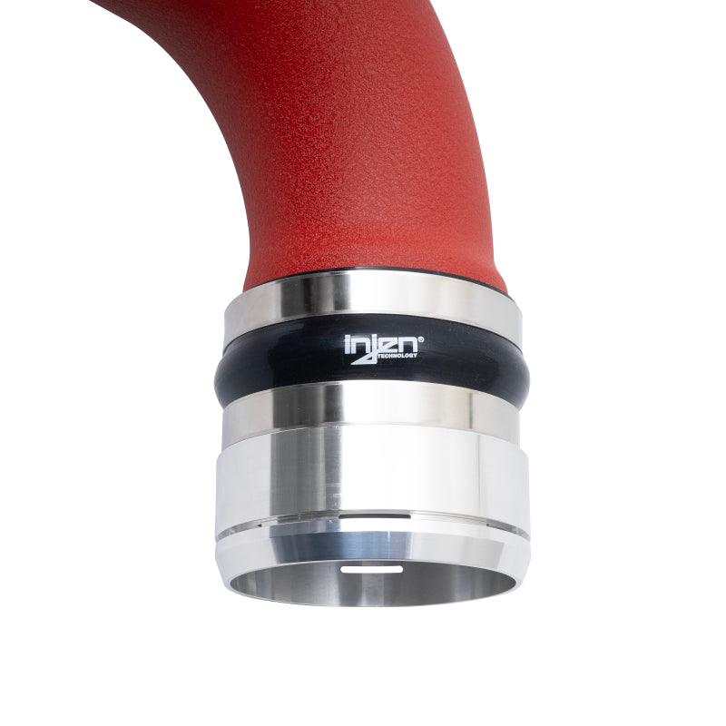 Injen 15-20 Ford F150 2.7L V6 (tt) Aluminum Intercooler Piping Kit - Wrinkle Red-Intercooler Pipe Kits-Injen