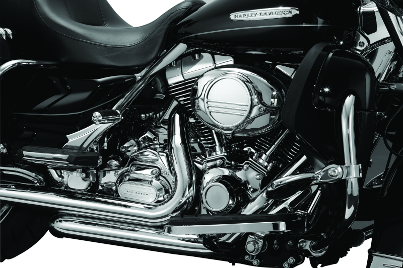 KUR7877-Kuryakyn Transmission Shroud 07-08 Touring with True Dual Exhaust-Exterior Trim-Kuryakyn