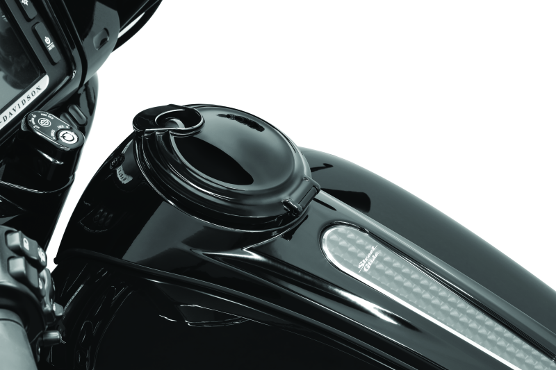 KUR6999-Kuryakyn Easy Fill Fuel Door Black-Fuel Caps-Kuryakyn