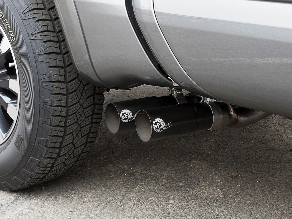 aFe aFe POWER Rebel Series 2-1/2in 409 SS Cat Back Exhaust w/ Black Tips 16-17 Nissan Titan V8 5.6L