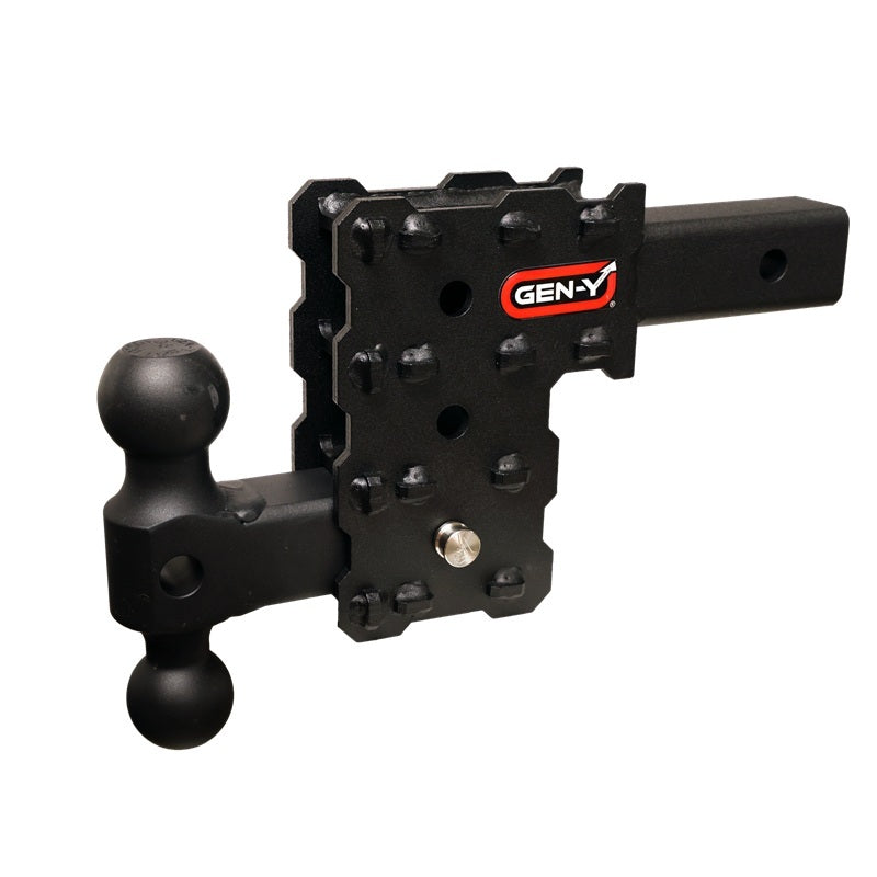 GENGH-2613X-Gen-Y Phantom-X 2in Solid Shank 4.5in Drop 1K TW 10K Hitch w/GH-031 Dual-Ball Mount-Hitch Receivers-GEN-Y Hitch