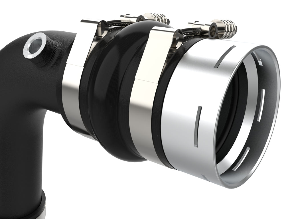 aFe aFe 23-24 Ford Diesel Trucks V8-6.7L (td) BladeRunner Aluminum Hot and Cold Charge Pipe Kit - Black