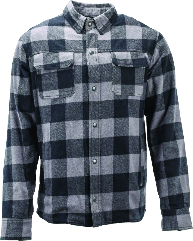 RIV094522-River Road Vise Flannel Moto Shirt - Medium-Shirts-River Road