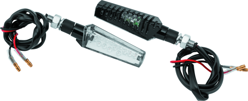 BKM266248-BikeMaster LED Prism Pair - Black-Sidemarkers & Indicators-Bike Master