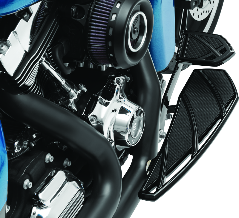 KUR5749-Kuryakyn Phantom Brake Pedal Pad FL Touring Models Black-Pedals-Kuryakyn
