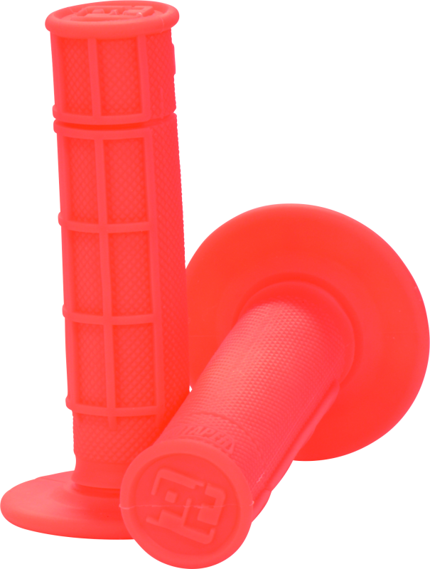 PTR024043-ProTaper 1/2 Waffle Grips - Neon Red-Grips-ProTaper