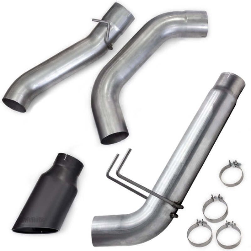 GBE49799-B-Banks Power 19-23 Dodge Ram Mega Cab 6.7L Cummins Monster Exhaust - SS Single Exhaust w/ Black Tip-Catback-Banks Power