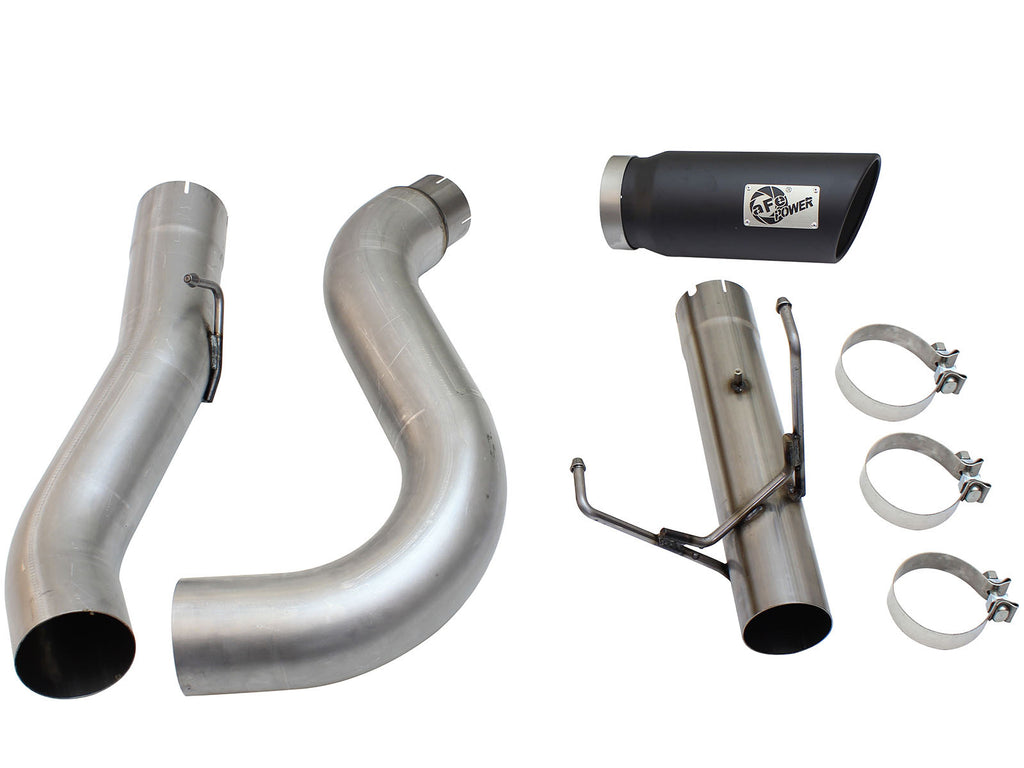 aFe aFe MACHForce XP Exhaust Large Bore 5in DPF-Back Alu. 13-15 Dodge Trucks L6-6.7L (td) *Black Tip