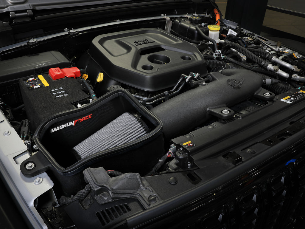 aFe aFe 24-25 Jeep Wrangler JL 4XE L4 2.0L Magnum FORCE Stage-2 Cold Air Intake w/ Pro DRY S Filter