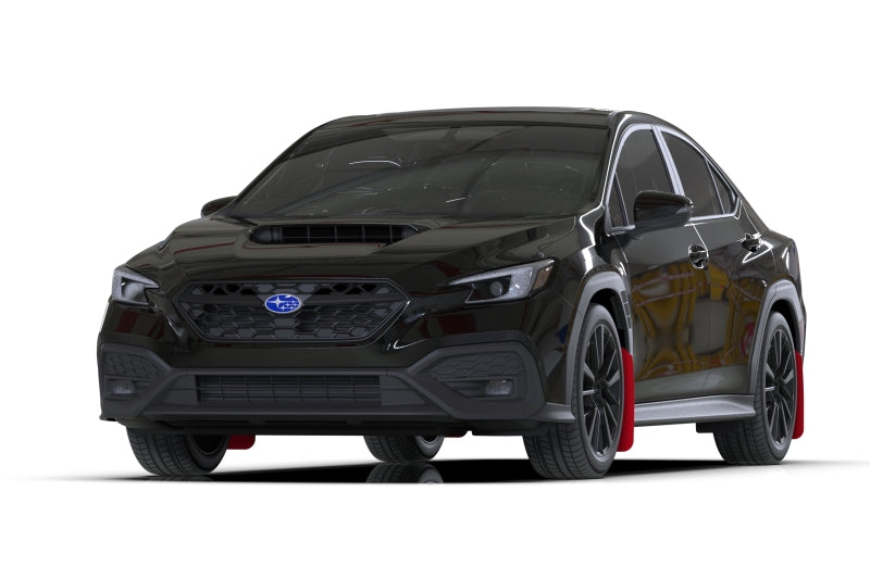 RALMF92-UR-RD/WH-X-Rally Armor 2022+ Subaru WRX Red UR Mud Flap Altered Font White Logo-Mud Flaps-Rally Armor