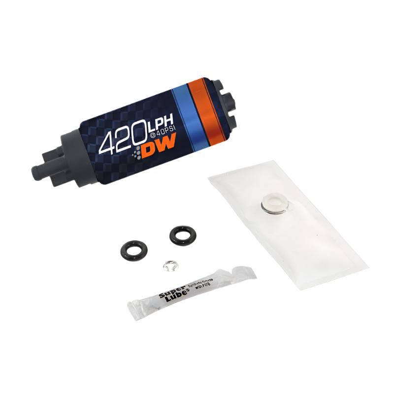 DWK9-421S-1007-Deatschwerks DW420 Series 420lph In-Tank Fuel Pump w/ Install Kit For Civic (Excludes Si) 06-11-Fuel Pumps-DeatschWerks