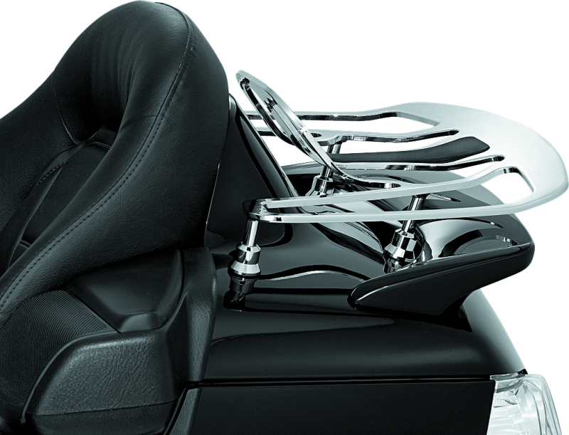 KUR7154-Kuryakyn Luggage Rack Risers 01-22 Honda GL1800 Chrome-Cargo Organization-Kuryakyn