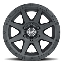 Load image into Gallery viewer, ICO1817855557DB-ICON Rebound 17x8.5 5x150 25mm Offset 5.75in BS 110.1mm Bore Double Black Wheel-Wheels - Cast-ICON