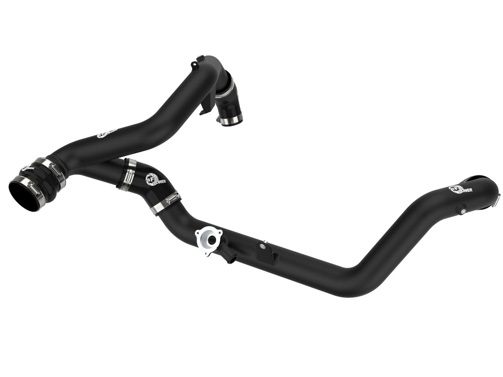aFe aFe Bladerunner 2-1/4 IN Aluminum Hot Charge Pipe Black 20-23 Ford Explorer/Explorer ST - Black