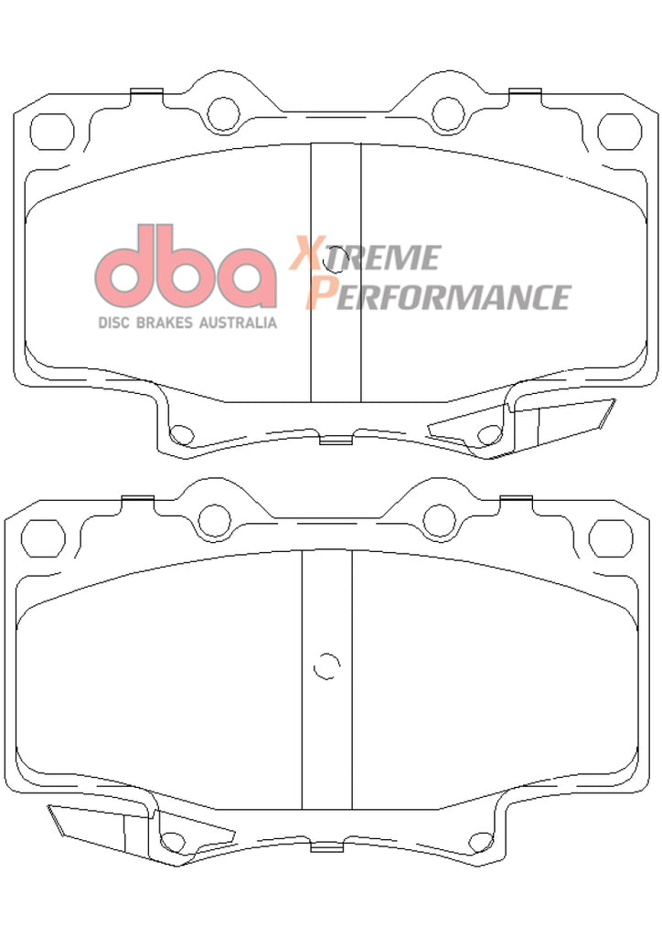 DBA 91-96 Toyota Land Cruiser XP650 Front Brake Pads-Brake Pads - Performance-DBA