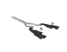 Load image into Gallery viewer, MBRPS7282BLK-MBRP 2024+ Ford Mustang 5.0L Blk Alum. SS 3in Cat-Back Exhaust w/ Quad Blk Tips (Valve Delete)-Catback-MBRP