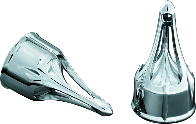KUR1225-Kuryakyn Roman Axle Caps Chrome-Hardware - Singles-Kuryakyn