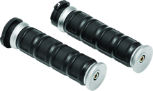 Load image into Gallery viewer, KUR6672-Kuryakyn Dillinger Grips Dual Cable Silver-Grips-Kuryakyn