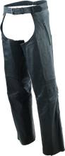 Load image into Gallery viewer, RIV094440-River Road Longhaul Leather Chaps Black - Large-Pants-River Road
