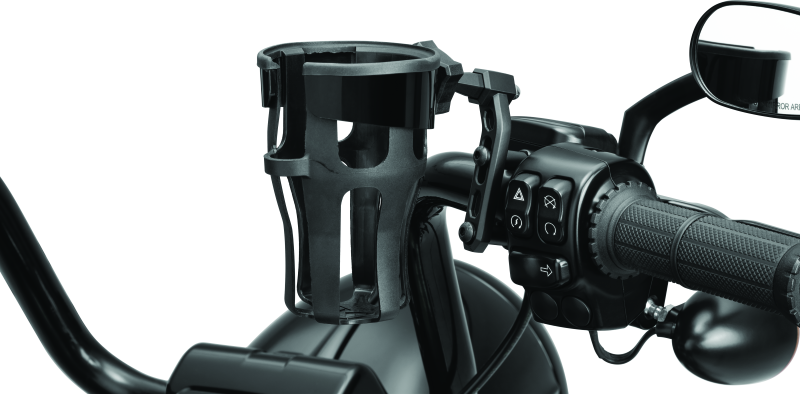 KUR6485-Kuryakyn Reflex Drink Holder-Perch Mount Black-Cup Holders-Kuryakyn