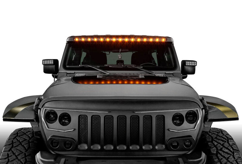 ORL5917-023-Oracle Jeep Wrangler JL/Gladiator JT Integrated Windhsiled LED Light Bar System-Light Mounts-ORACLE Lighting