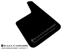 Load image into Gallery viewer, RALMF20-MSUR-BK-MBK-Rally Armor Universal Motorsport Spec Black UR Mud Flap Metallic Black Logo-Mud Flaps-Rally Armor