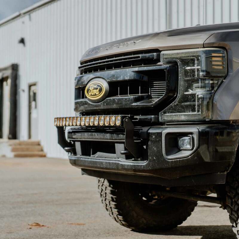 KCL7354-KC HiLiTES 2017+ Ford Super Duty Front Bumper Light Bar Mount For 40in Flex Era LED Light Bar-Light Mounts-KC HiLiTES