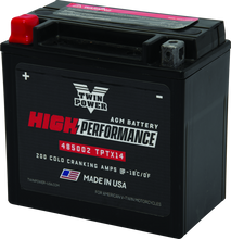Load image into Gallery viewer, TWP485002-Twin Power YTX14 High Performance Battery Replaces H-D 65948-00 Made in USA-Batteries-TwinPower
